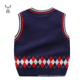 New Design Baby Boy Clothes V Neck Sleeveless Sweater For Kids